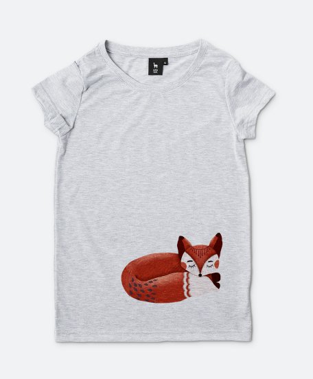 Жіноча футболка Сонна лисиця 