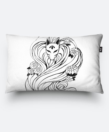 Подушка прямокутна kitsune