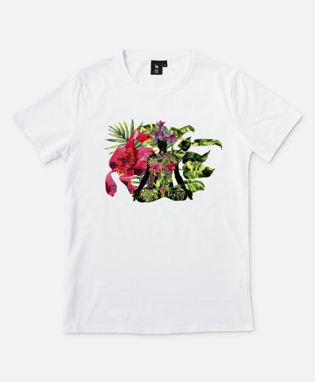 Чоловіча футболка Йогиня в квітах