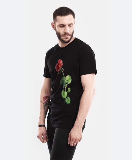 Чоловіча футболка Квітка герань