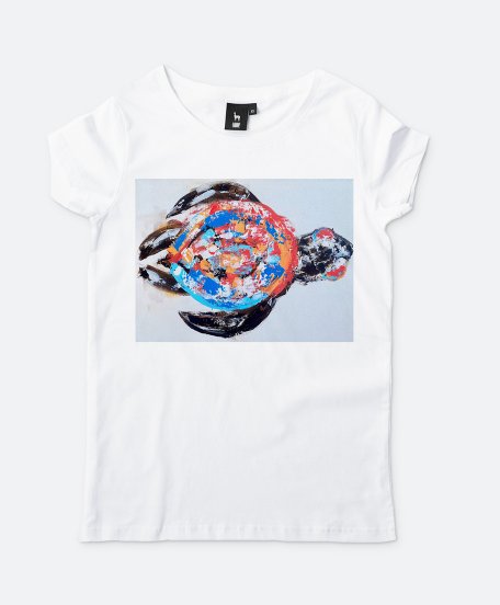 Жіноча футболка Кольорова черепаха