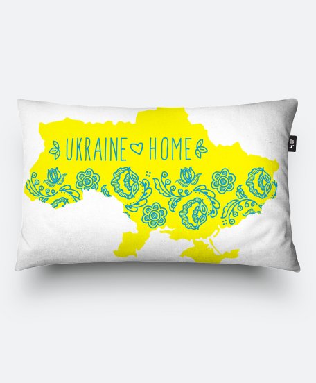 Подушка прямокутна Мапа України