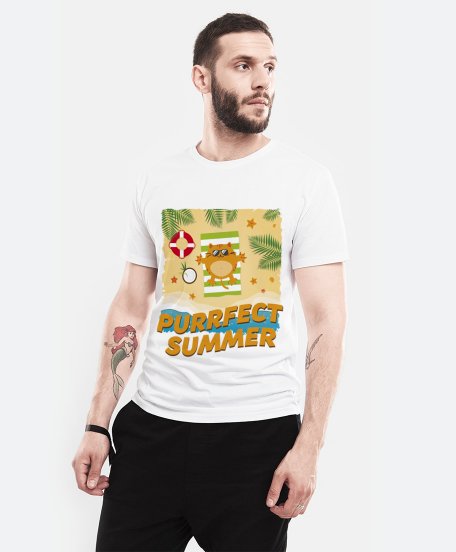 Чоловіча футболка Purrfect Summer