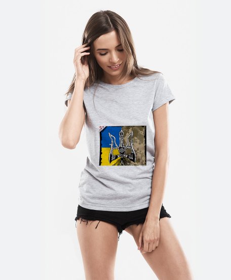 Жіноча футболка Тризуб України-Русі