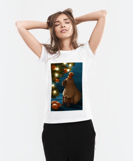 Жіноча футболка Капібара