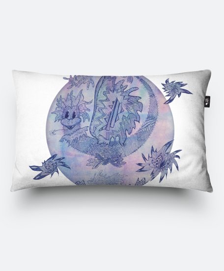 Подушка прямокутна Little lilac dragon