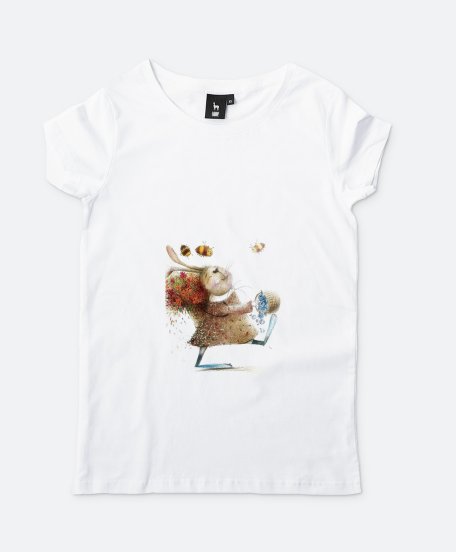 Жіноча футболка Щасливий кролик