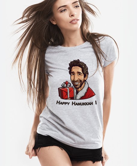 Жіноча футболка Щасливої Хануки