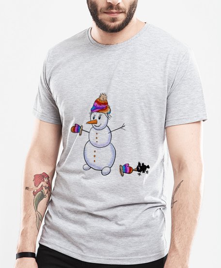 Чоловіча футболка Сніговичок