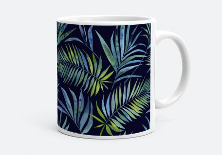 Чашка Патерн тропічне листя