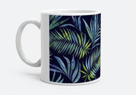 Чашка Патерн тропічне листя