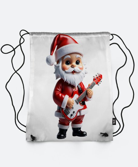 Рюкзак Веселий, милий Санта Клаус із гітарою