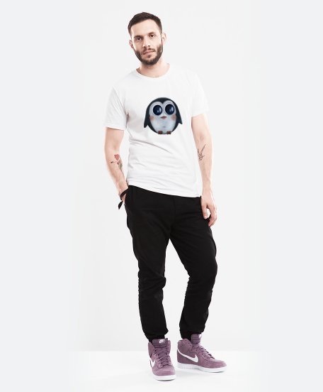 Чоловіча футболка Round penguin 