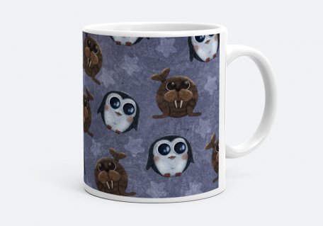 Чашка Penguin and walrus pattern 