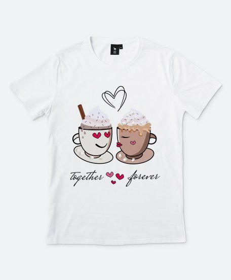Чоловіча футболка  a couple of coffee cups 