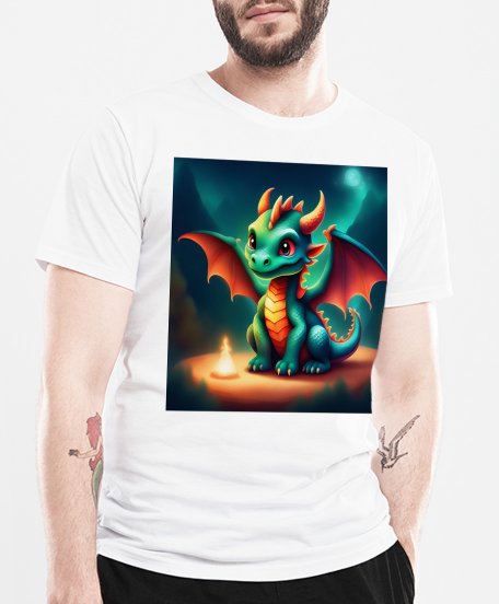 Чоловіча футболка Маленький дракончик. 