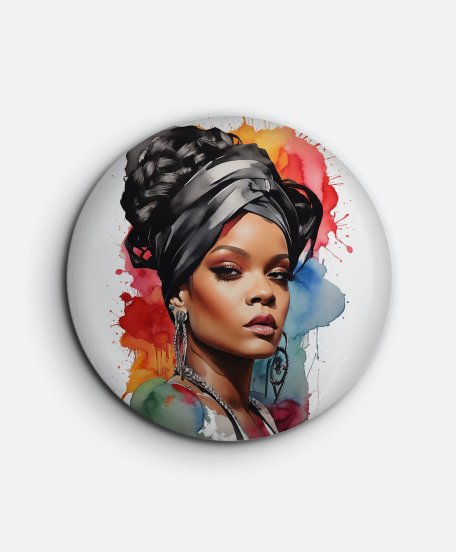 Значок Портрет співачка Rihanna