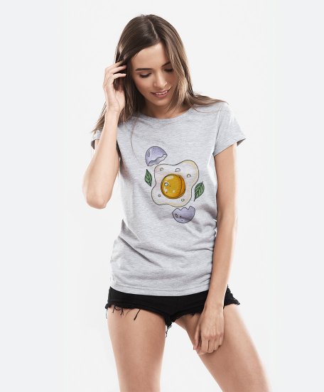 Жіноча футболка круте смажене  яйце