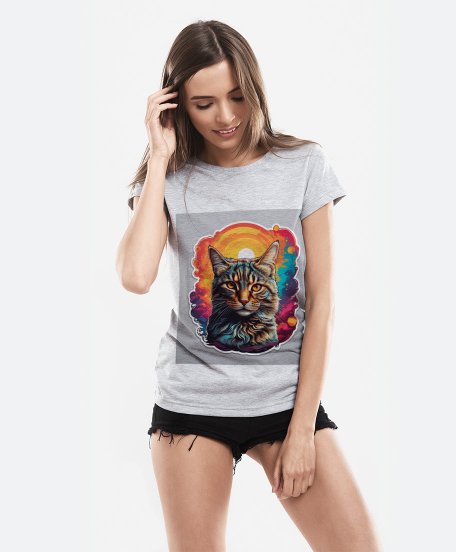 Жіноча футболка Кіт