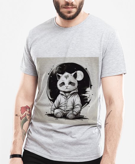 Чоловіча футболка Кіт і піжамі