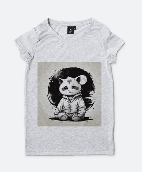 Жіноча футболка Кіт і піжамі