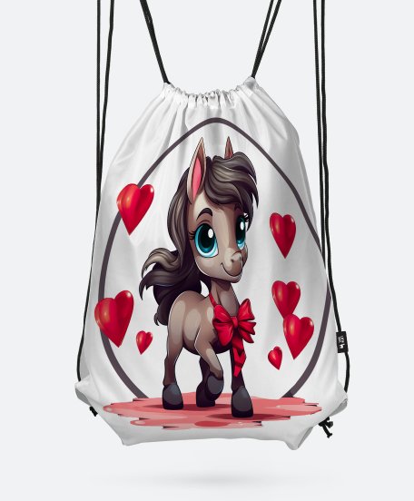 Рюкзак Кінь Поні з Серцем Love Horse