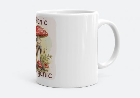 Чашка Don't Panic it's Organic. Лінивець з грибами Мухомор