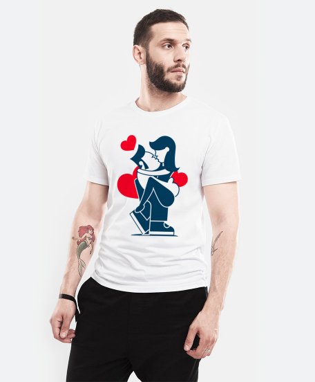 Чоловіча футболка First date linear icon