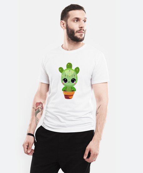 Чоловіча футболка милий кактусик
