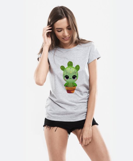 Жіноча футболка милий кактусик