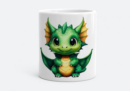 Чашка Зелений  аніме дракоша