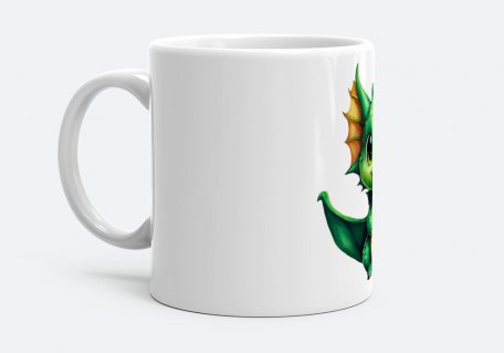 Чашка Зелений  аніме дракоша