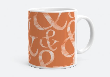 Чашка ampersand & symbol pattern