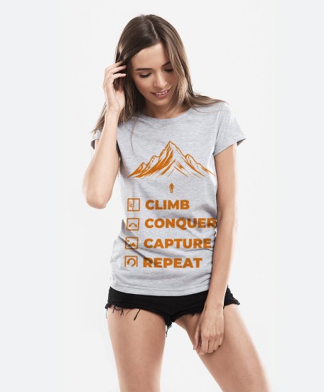 Жіноча футболка Climb Repeat