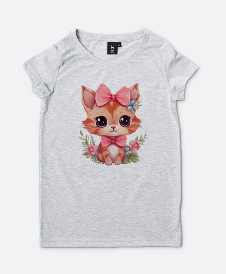 Жіноча футболка Кішка Дівчина
