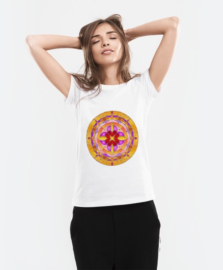Жіноча футболка Мандала "Квіти кохання"