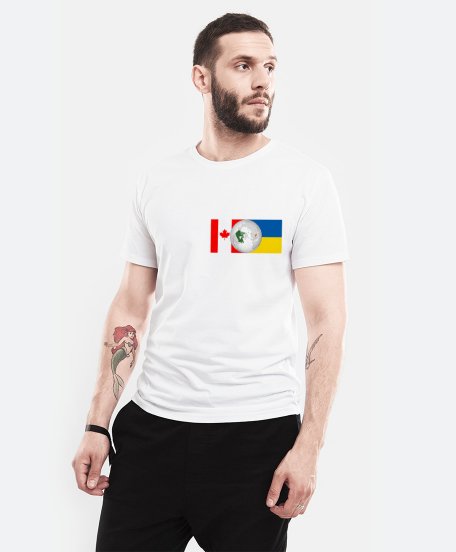 Чоловіча футболка Україна та Канада