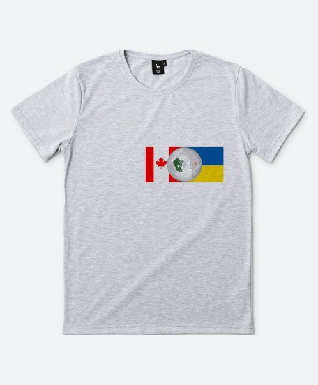 Чоловіча футболка Україна та Канада