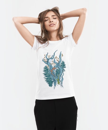 Жіноча футболка Ящірки в лісовій гущавині