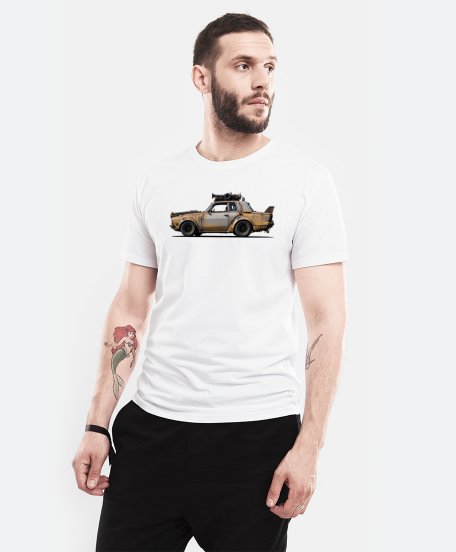 Чоловіча футболка Саморобний автомобіль для виживання