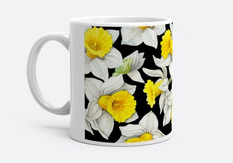 Чашка daffodils flowers 