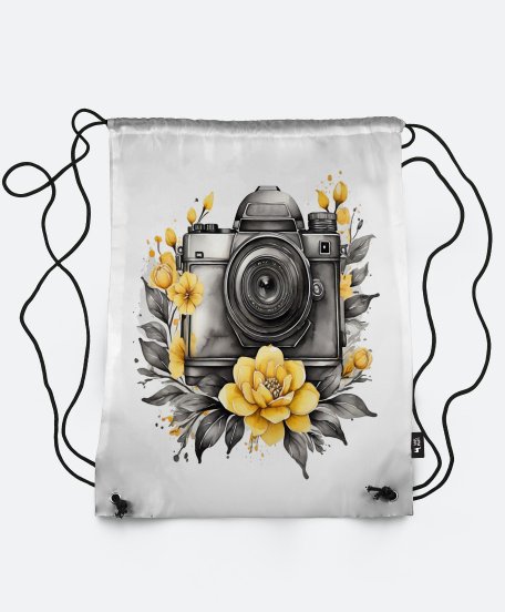 Рюкзак Фотоапарат у квітах