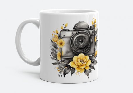 Чашка Фотоапарат у квітах
