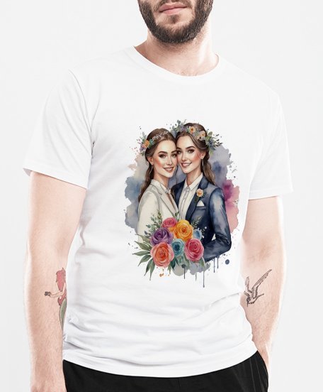 Чоловіча футболка ЛГБТ Весілля