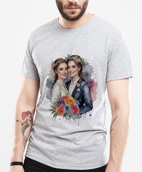 Чоловіча футболка ЛГБТ Весілля