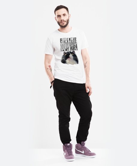 Чоловіча футболка Смешной кот с фразой