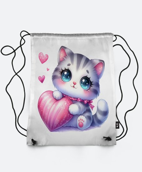 Рюкзак Котик з серцем