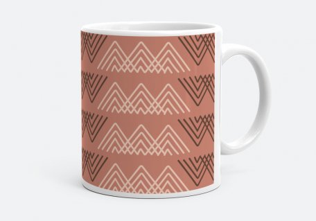 Чашка Стилізовані гори - Трикутний орнамент / Stylized Mountains - Triangles Ornament