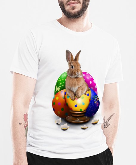 Чоловіча футболка Пасхальний кролик