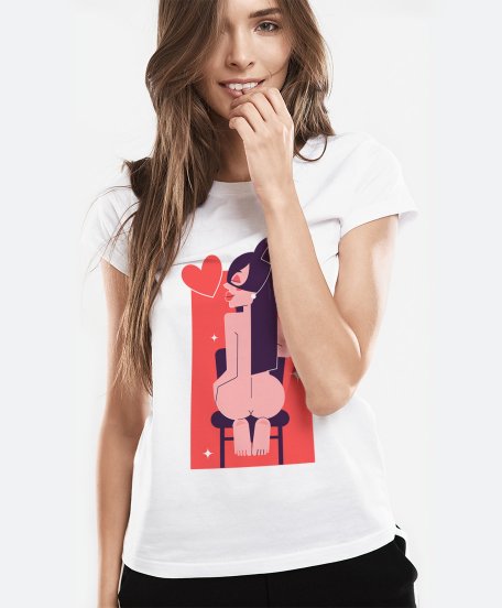 Жіноча футболка Woman face 